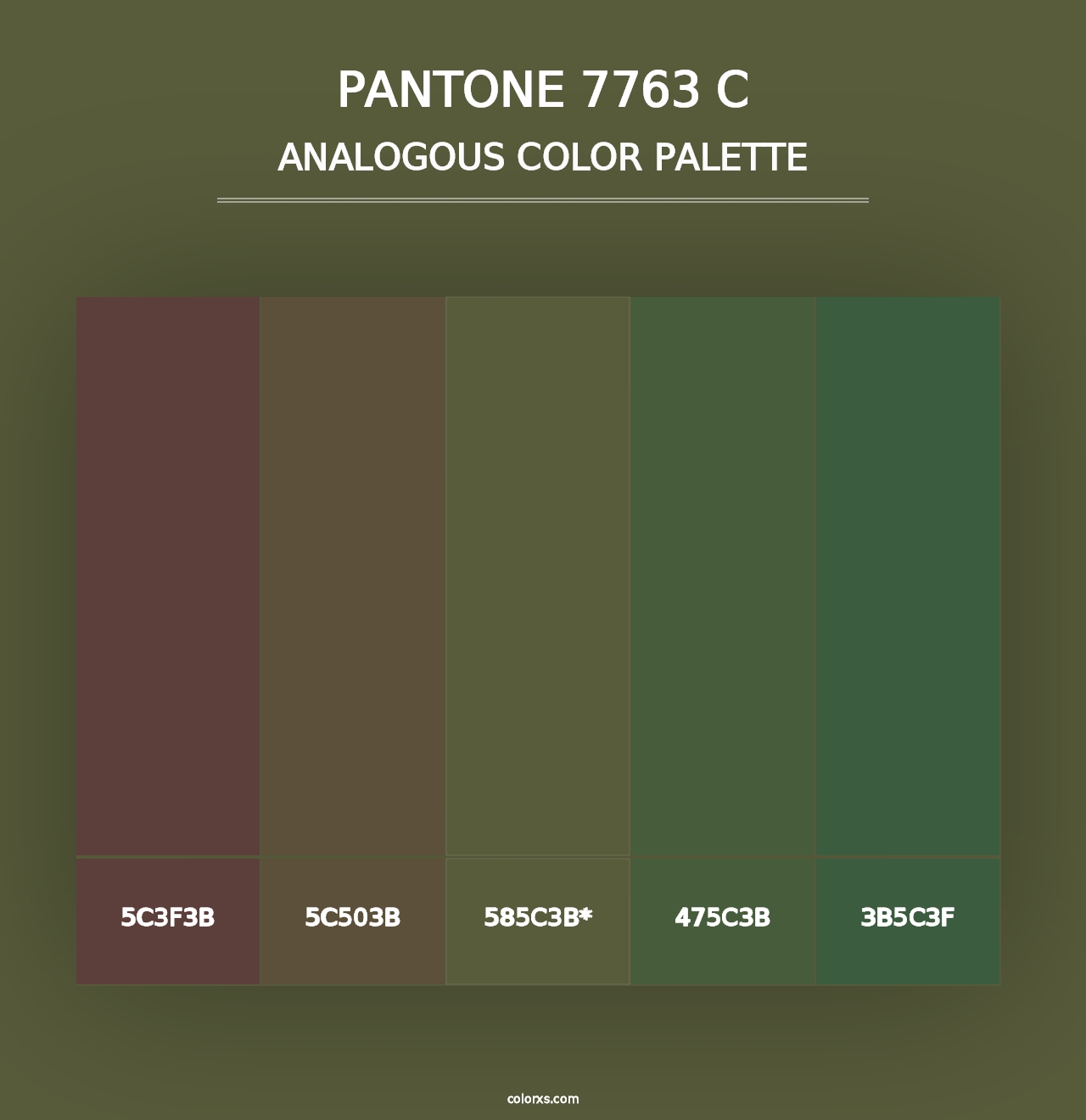 PANTONE 7763 C - Analogous Color Palette