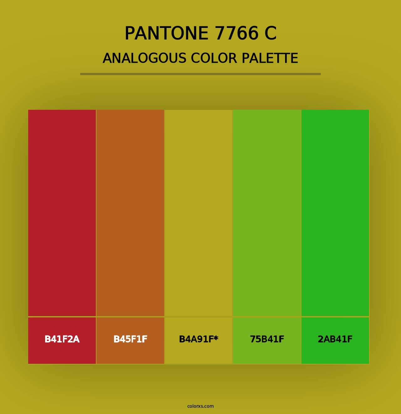 PANTONE 7766 C - Analogous Color Palette