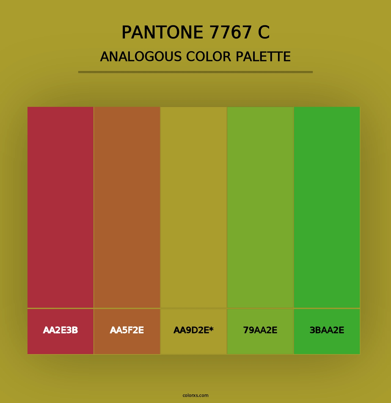 PANTONE 7767 C - Analogous Color Palette