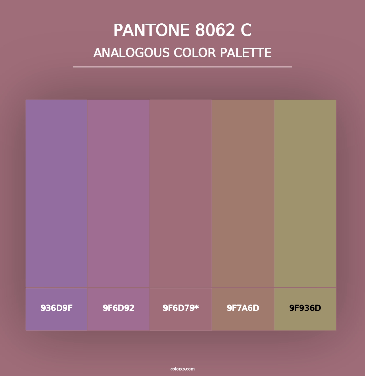 PANTONE 8062 C - Analogous Color Palette