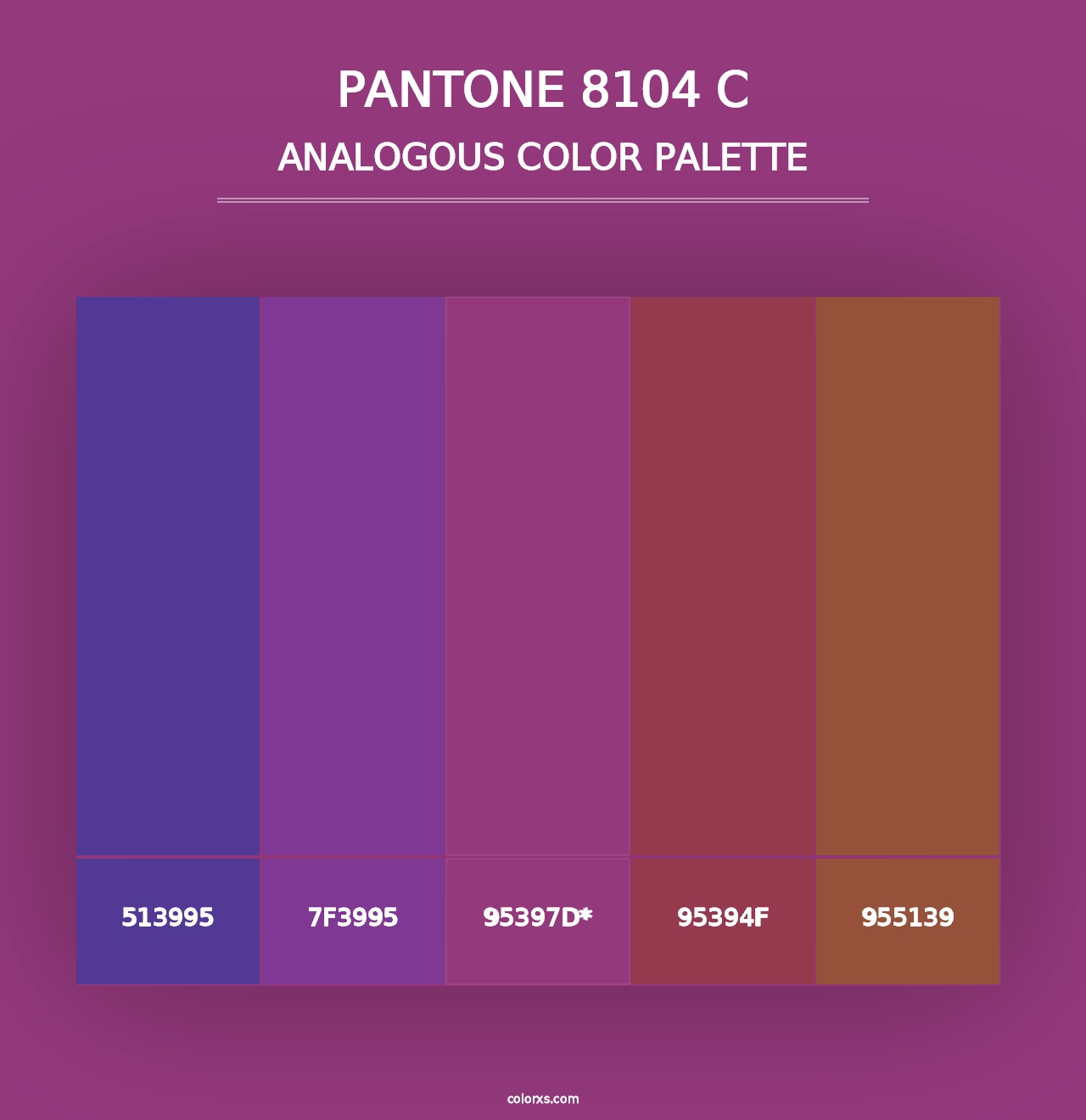 PANTONE 8104 C - Analogous Color Palette