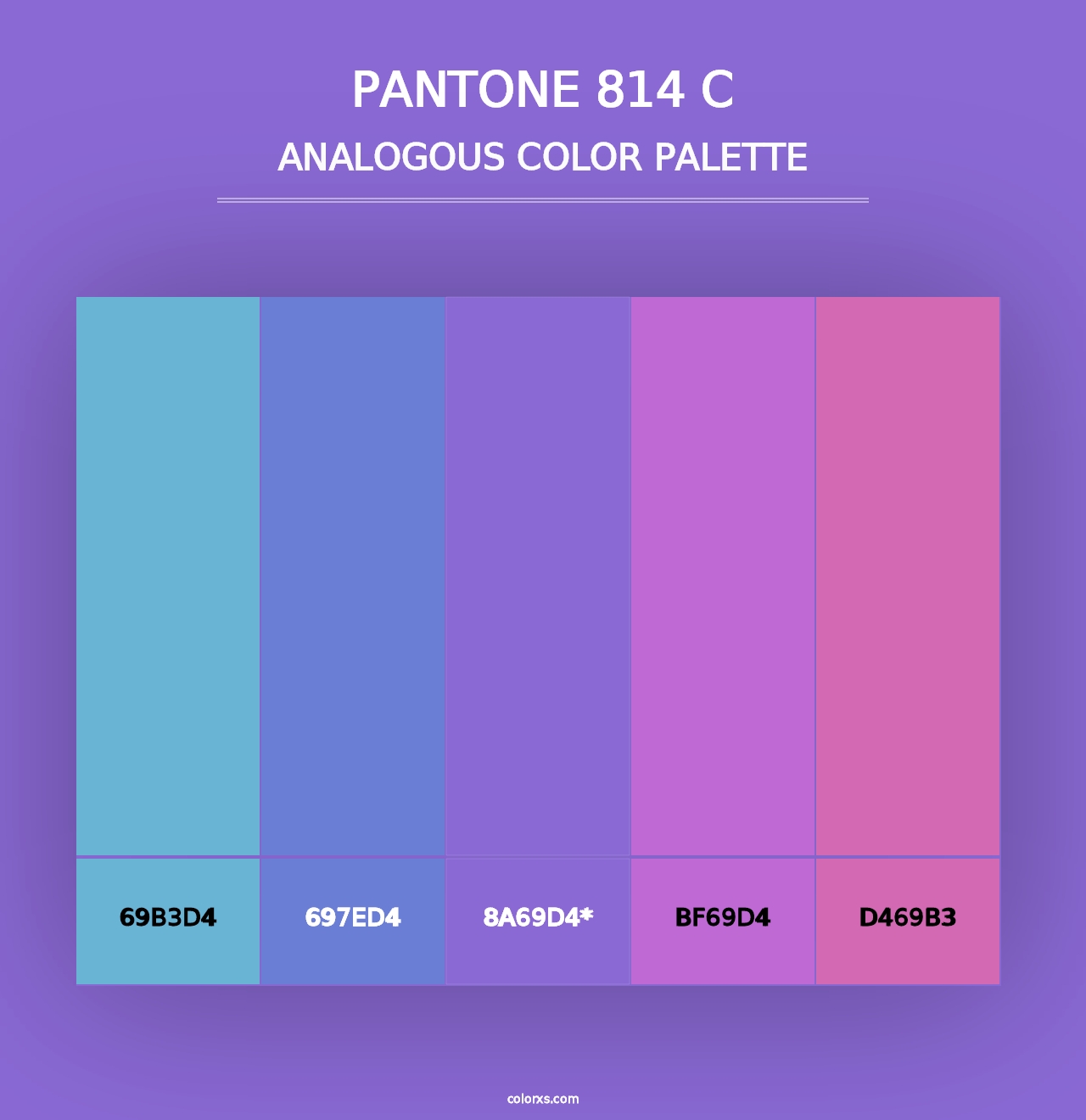 PANTONE 814 C - Analogous Color Palette