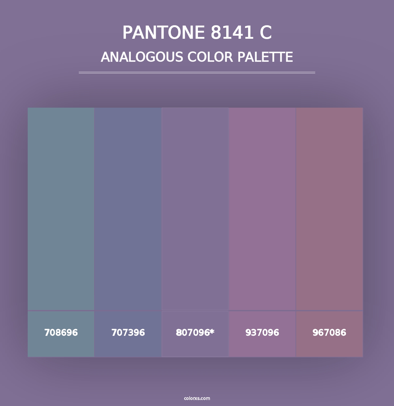 PANTONE 8141 C - Analogous Color Palette