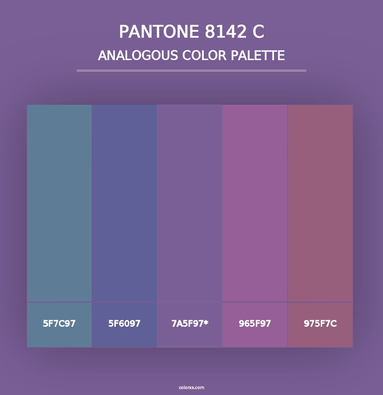 PANTONE 8142 C - Analogous Color Palette