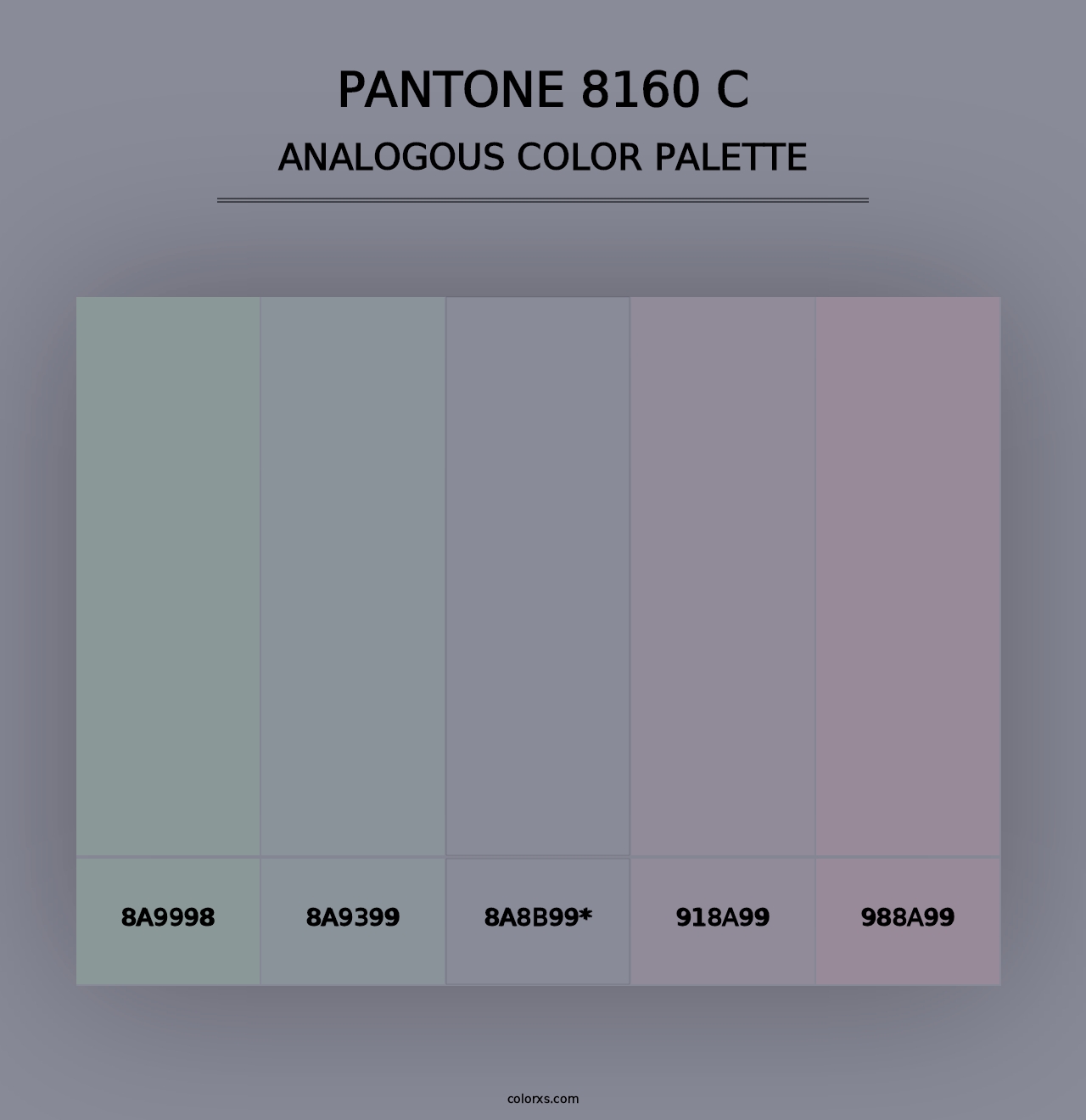 PANTONE 8160 C - Analogous Color Palette