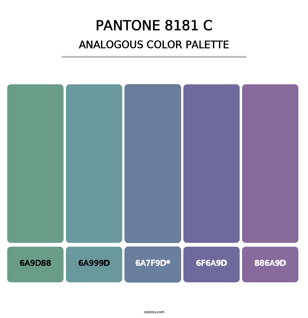 PANTONE 8181 C - Analogous Color Palette