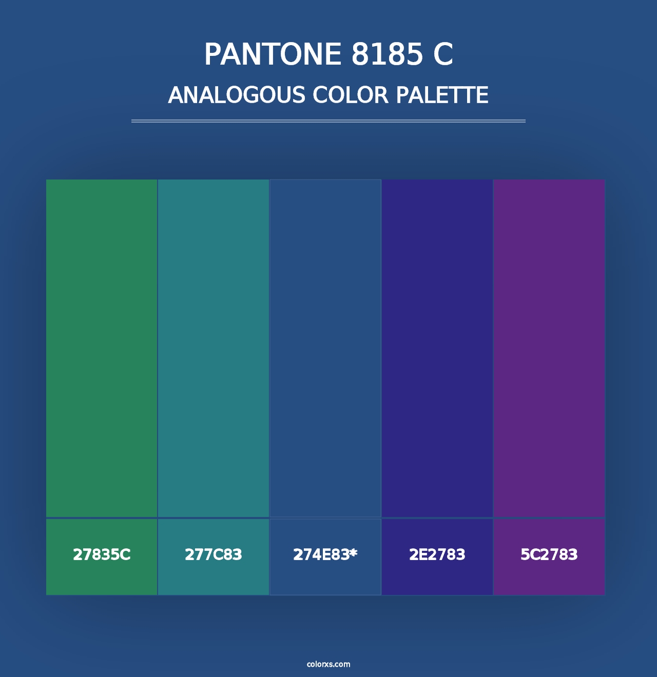 PANTONE 8185 C - Analogous Color Palette