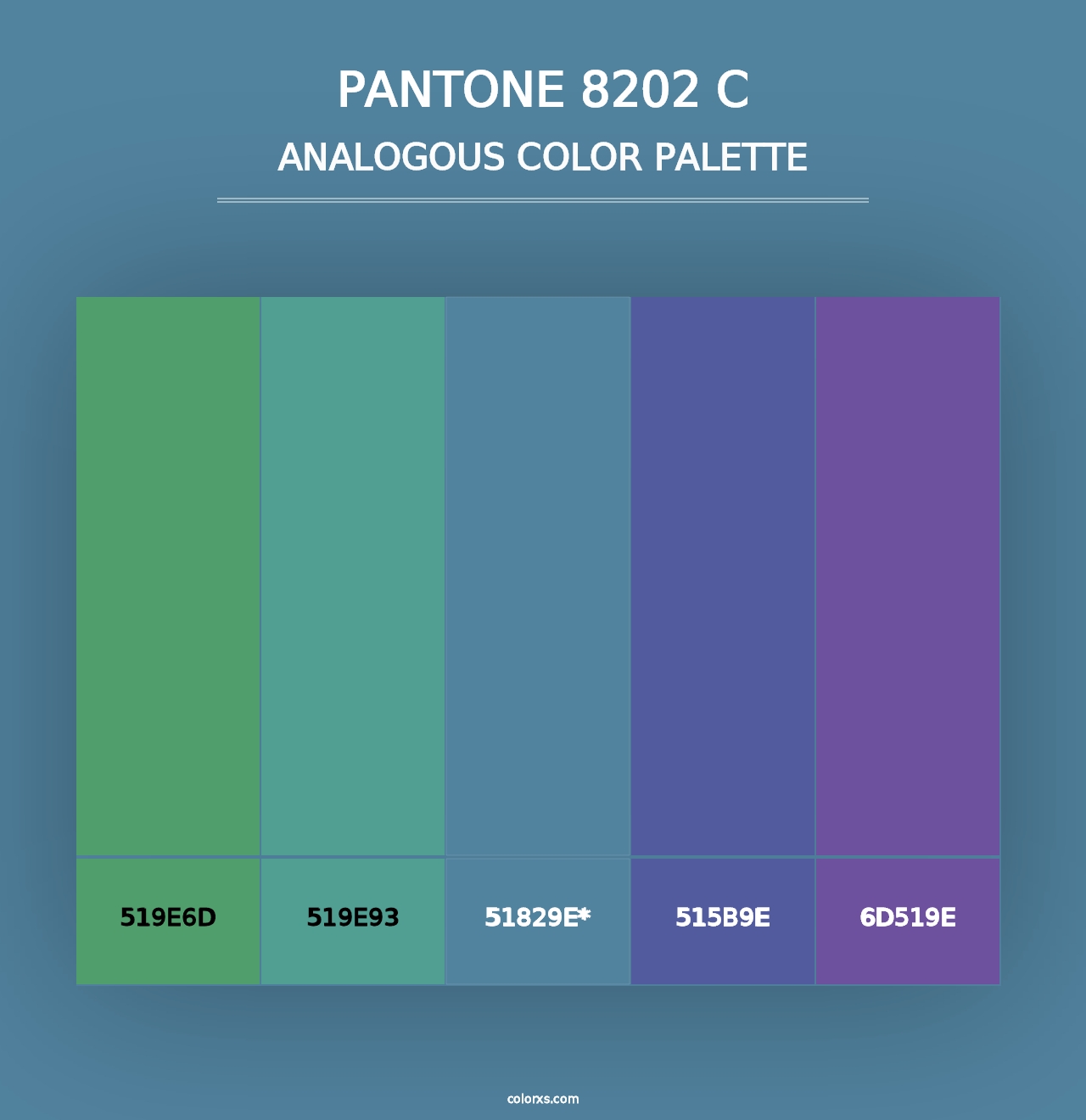 PANTONE 8202 C - Analogous Color Palette