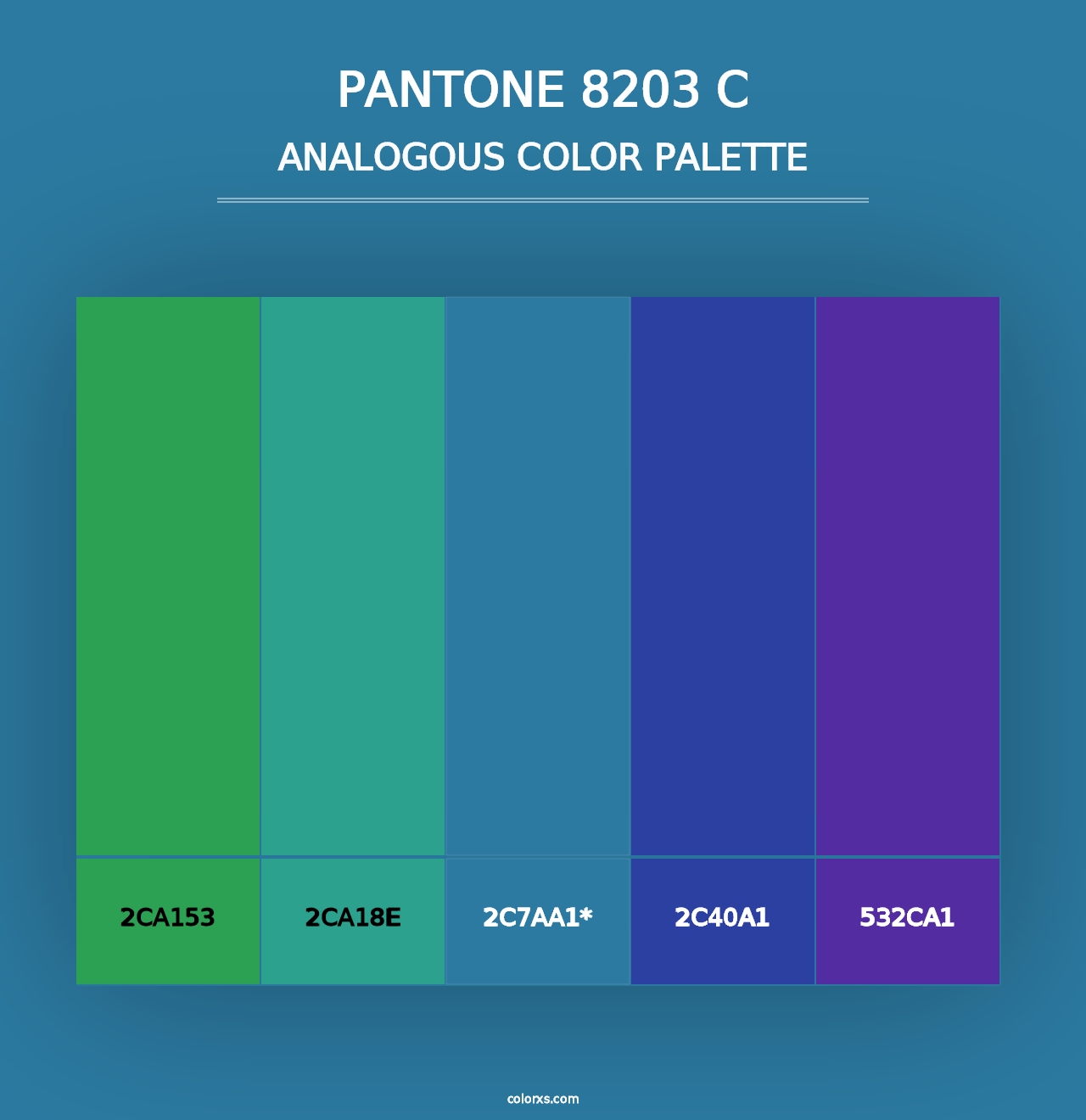 PANTONE 8203 C - Analogous Color Palette