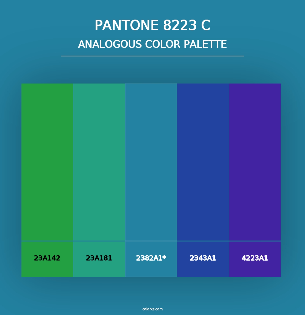 PANTONE 8223 C - Analogous Color Palette