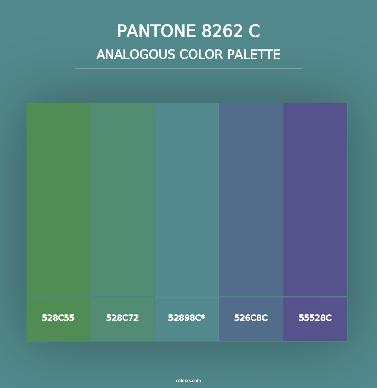 PANTONE 8262 C - Analogous Color Palette