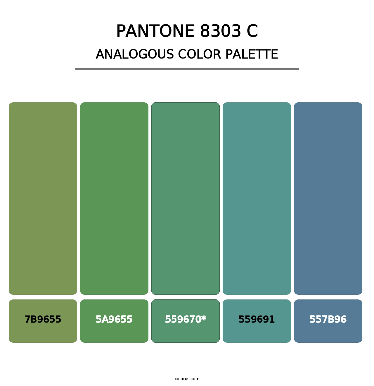 PANTONE 8303 C - Analogous Color Palette