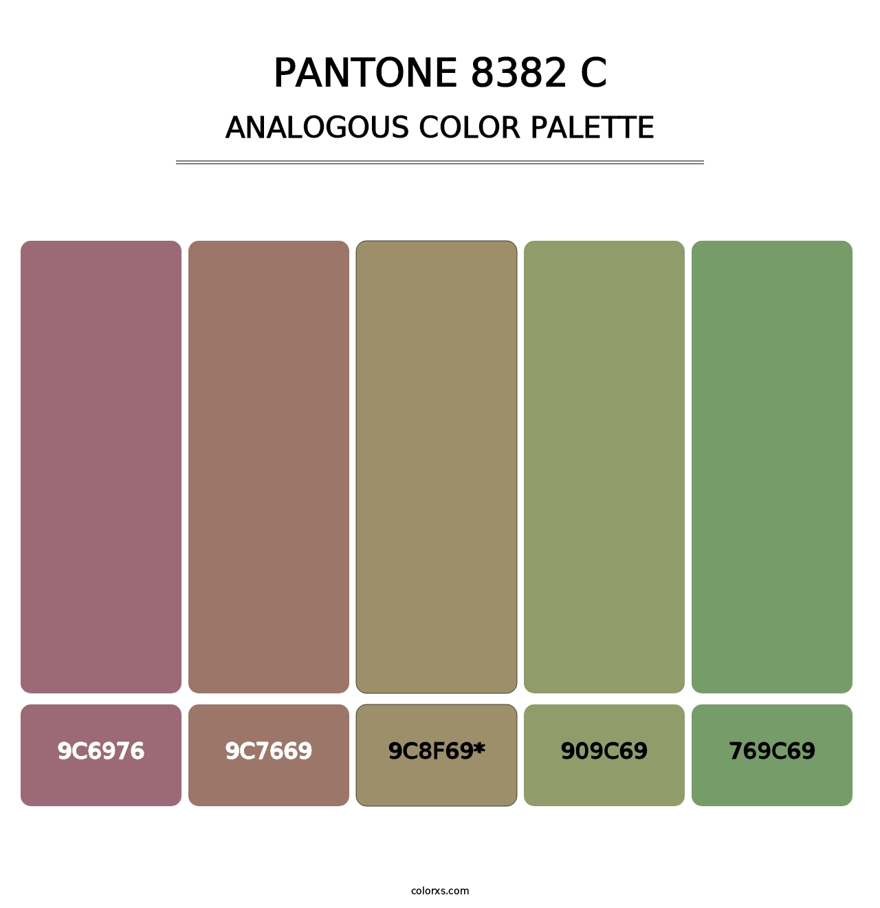 PANTONE 8382 C - Analogous Color Palette