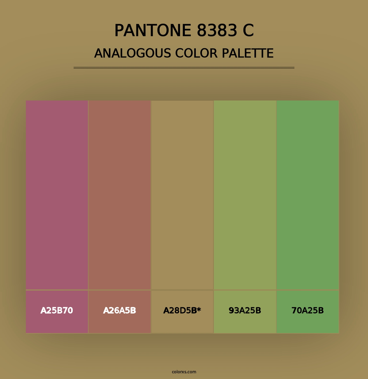 PANTONE 8383 C - Analogous Color Palette