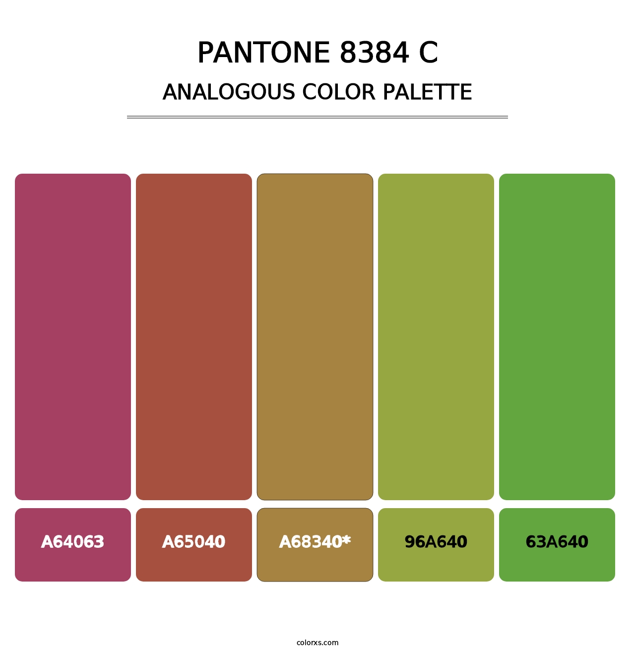 PANTONE 8384 C - Analogous Color Palette