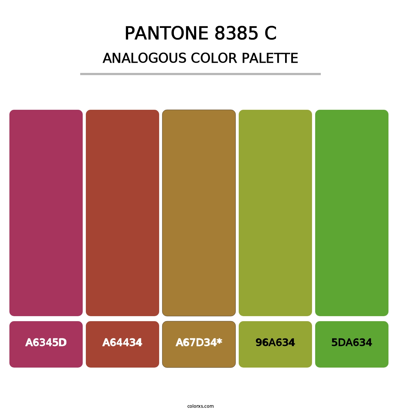 PANTONE 8385 C - Analogous Color Palette