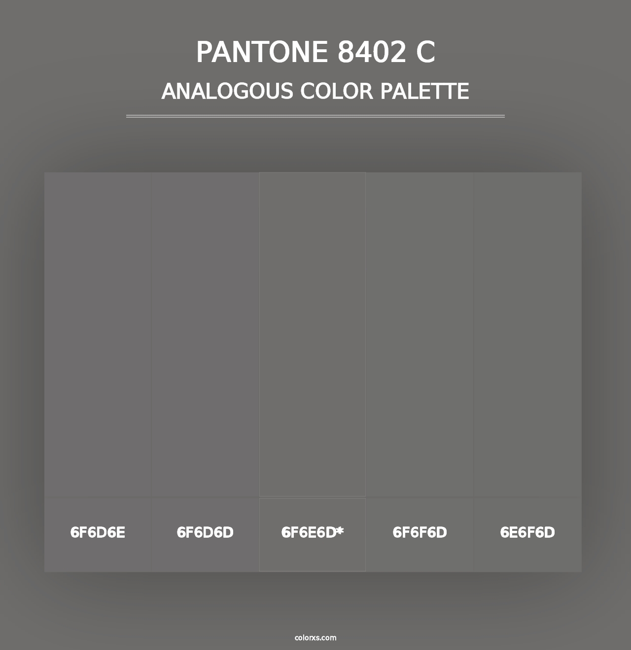 PANTONE 8402 C - Analogous Color Palette