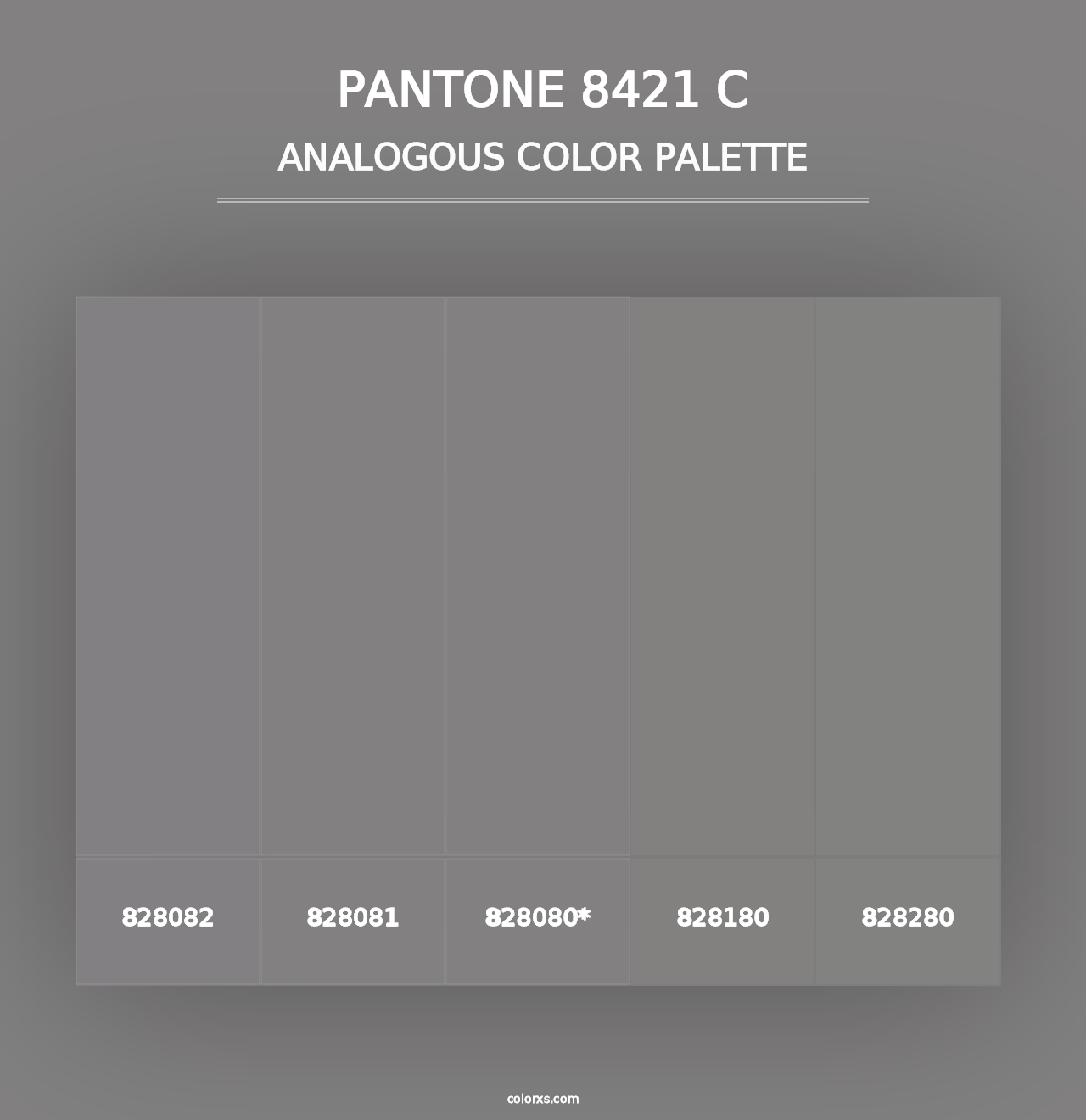 PANTONE 8421 C - Analogous Color Palette