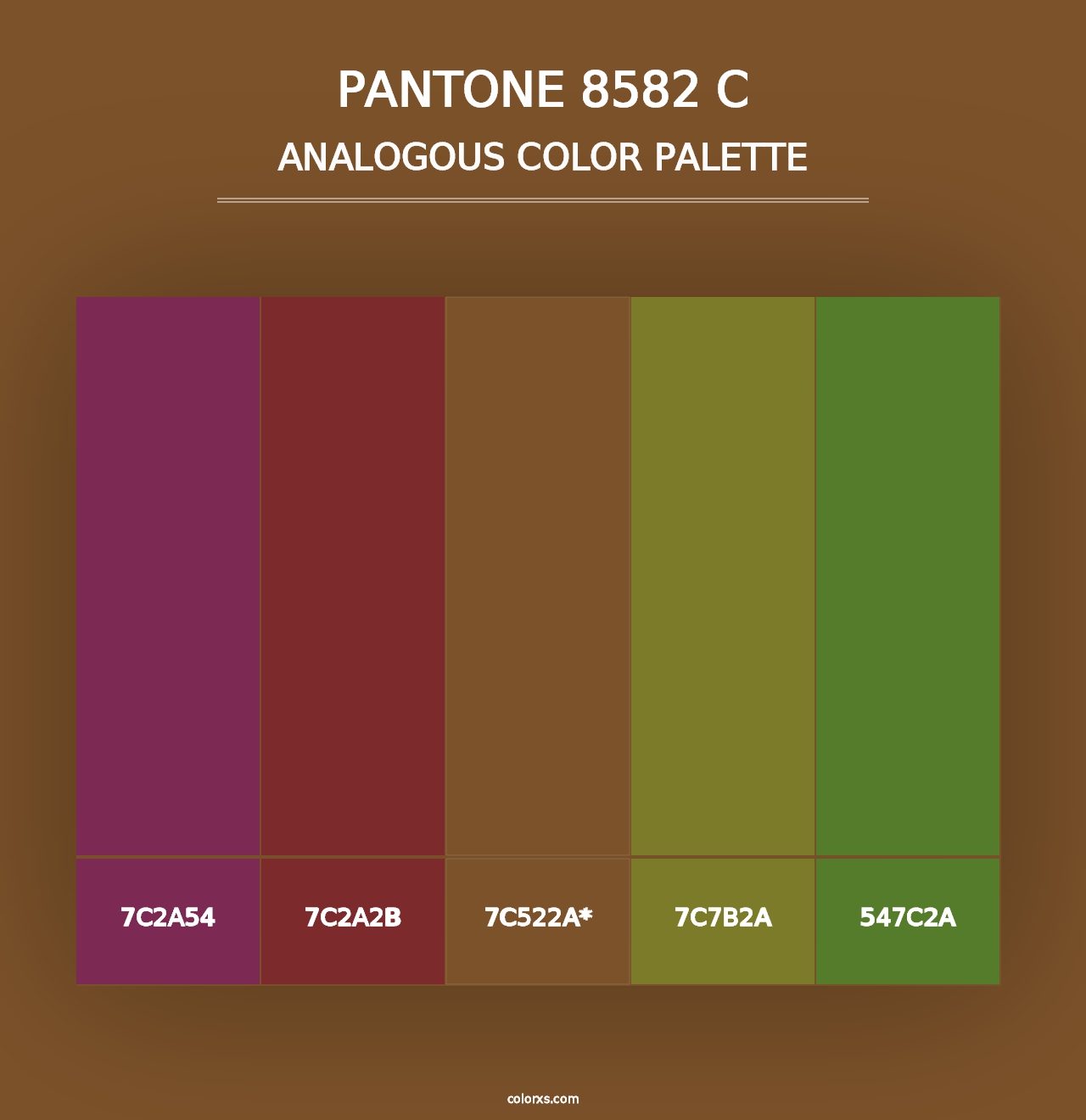 PANTONE 8582 C - Analogous Color Palette