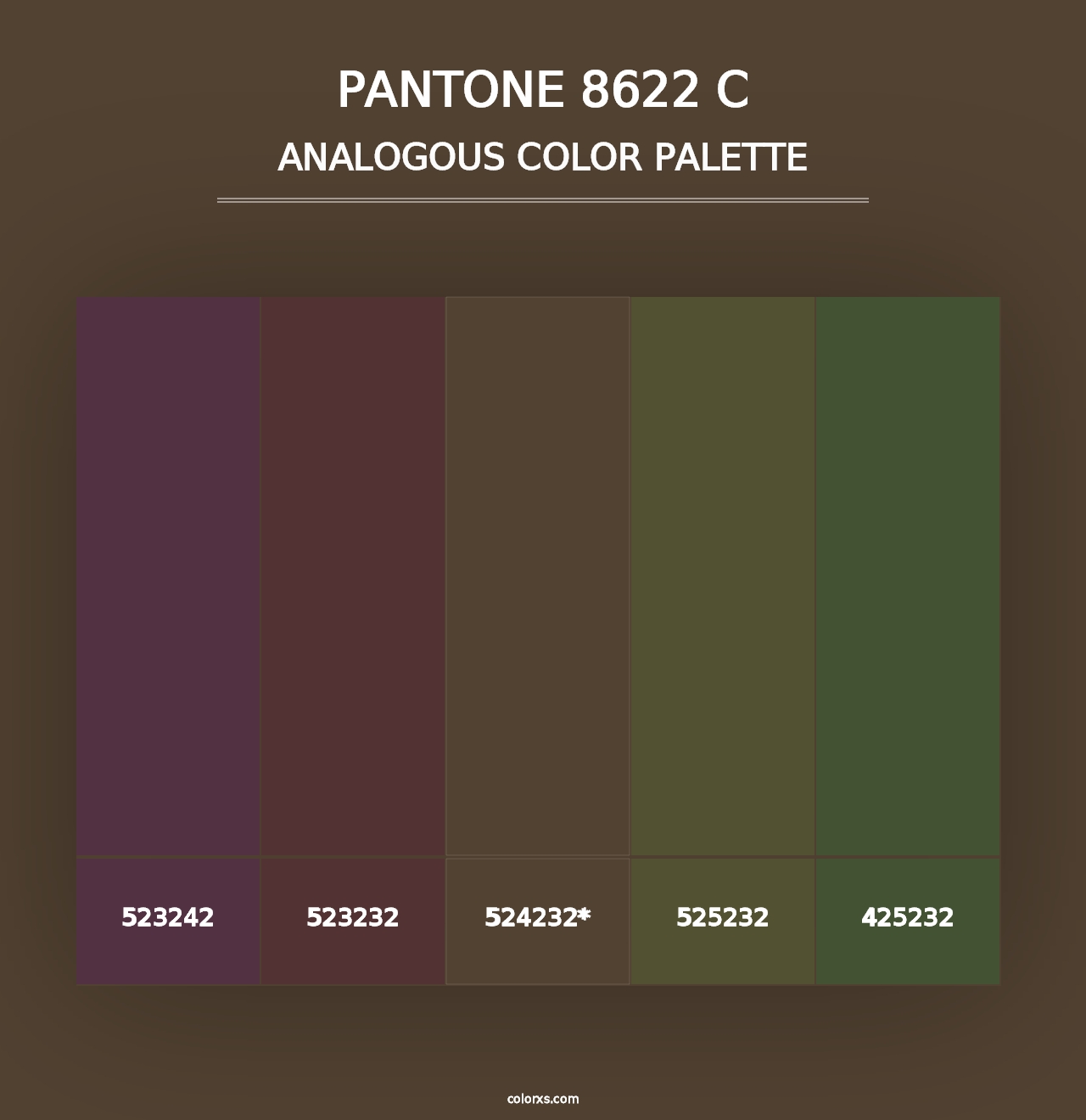 PANTONE 8622 C - Analogous Color Palette