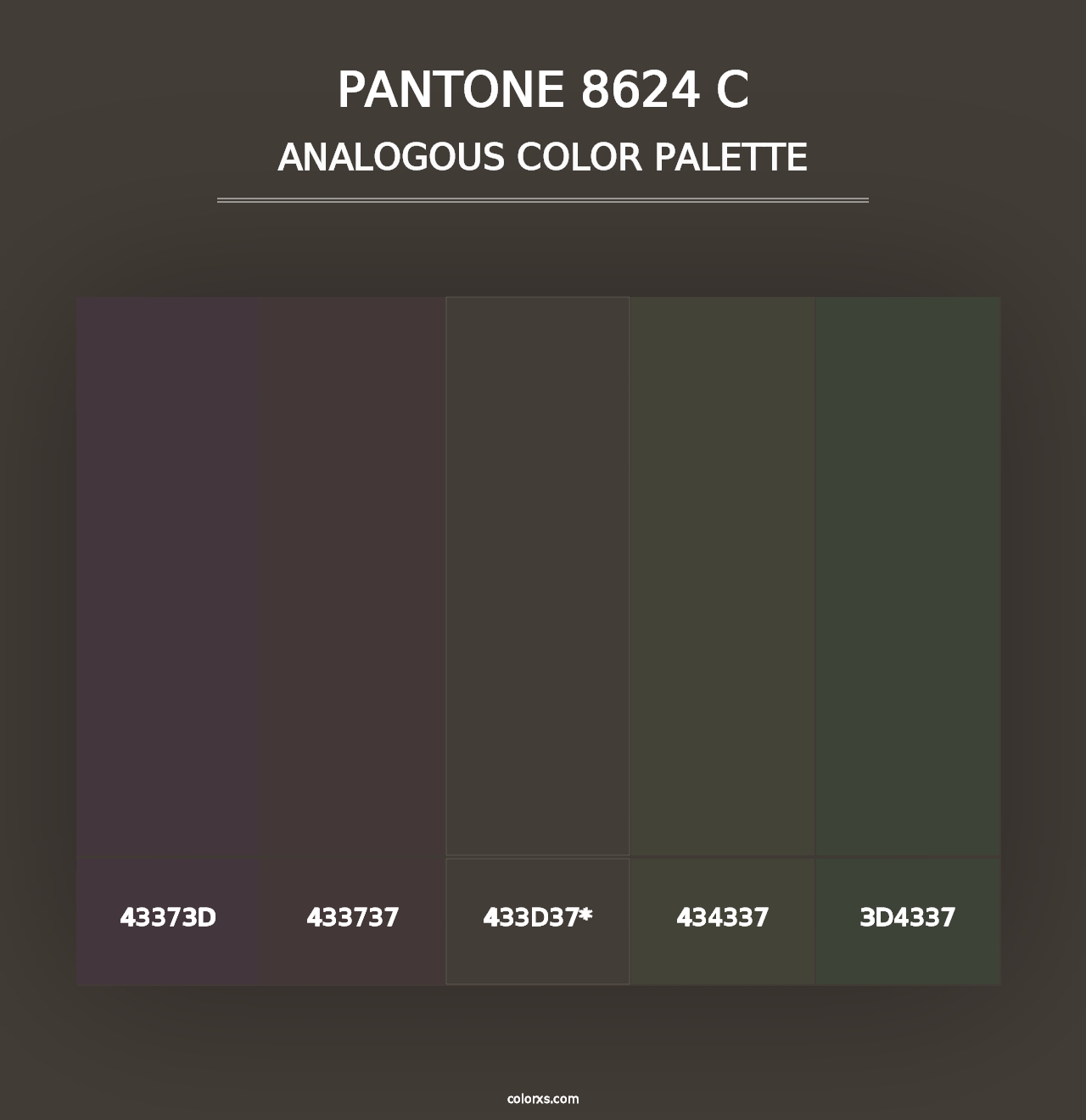 PANTONE 8624 C - Analogous Color Palette