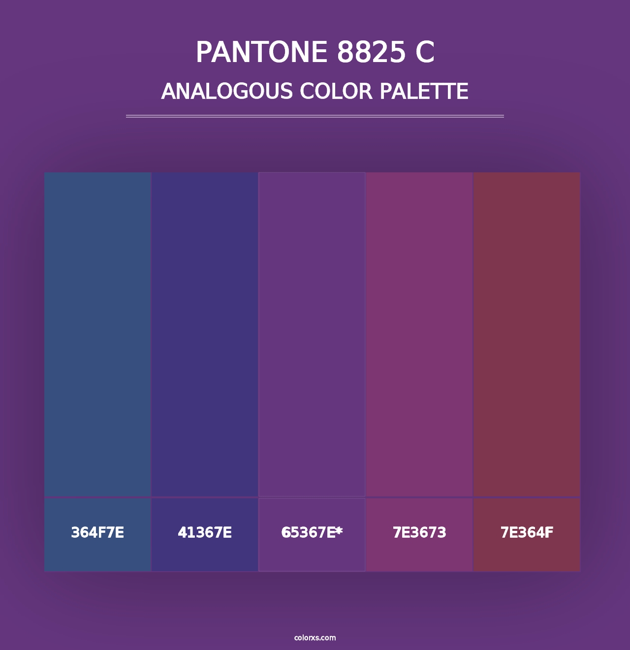 PANTONE 8825 C - Analogous Color Palette