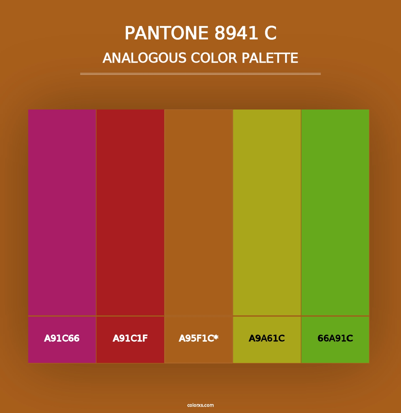 PANTONE 8941 C - Analogous Color Palette