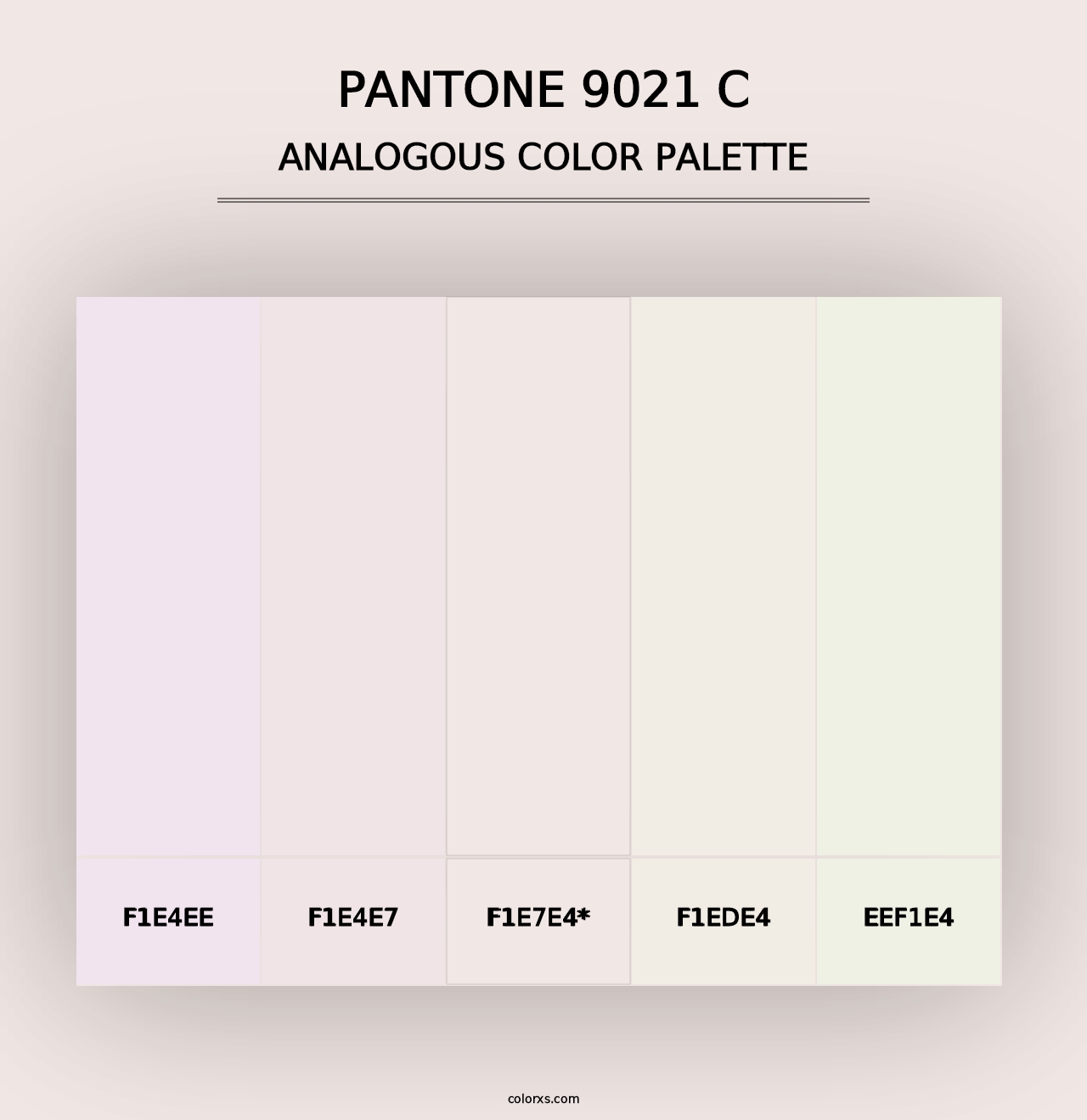 PANTONE 9021 C - Analogous Color Palette