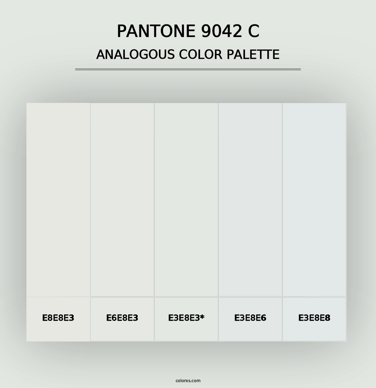 PANTONE 9042 C - Analogous Color Palette