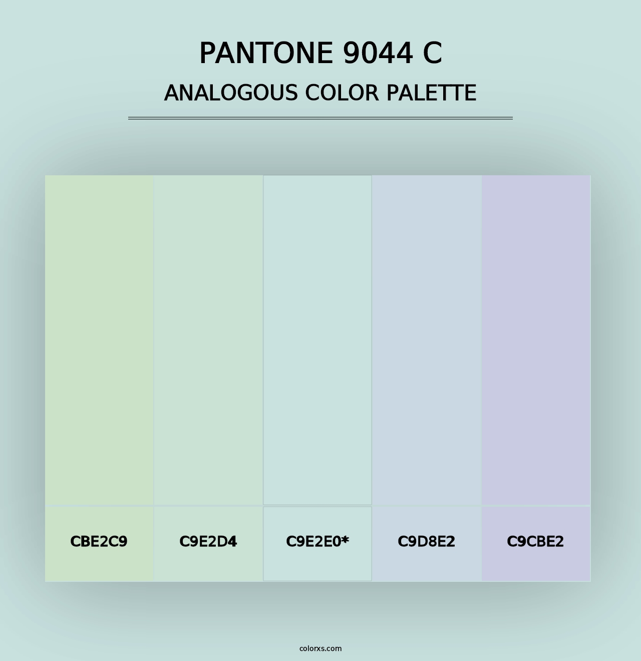 PANTONE 9044 C - Analogous Color Palette