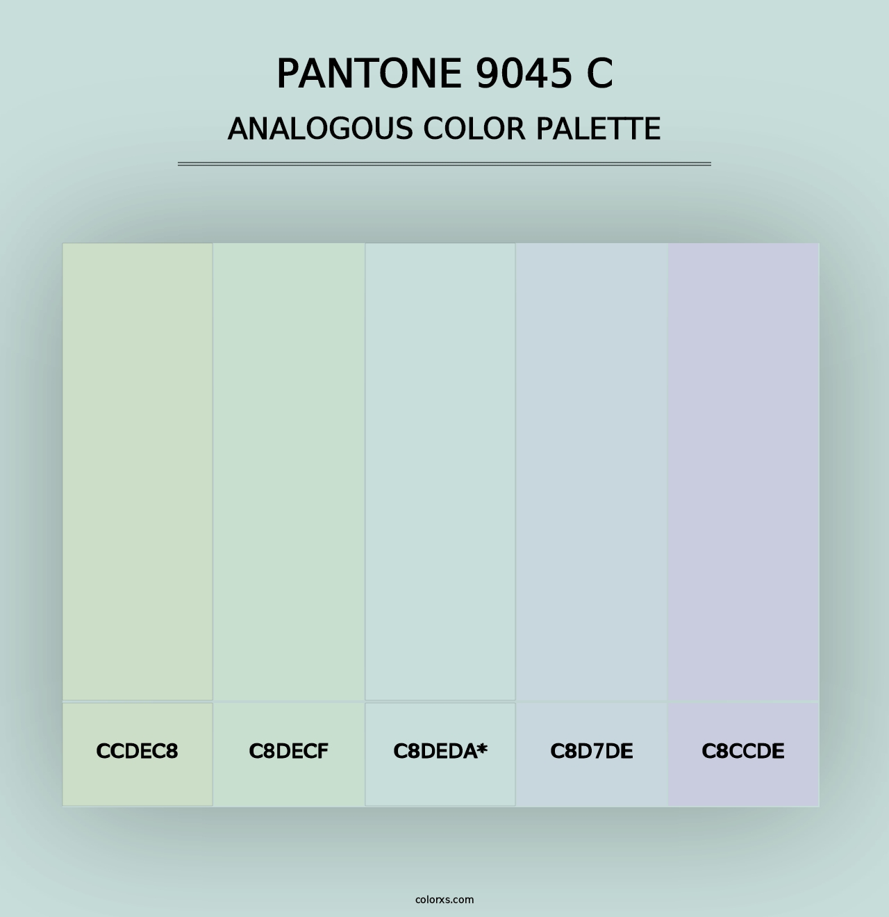 PANTONE 9045 C - Analogous Color Palette