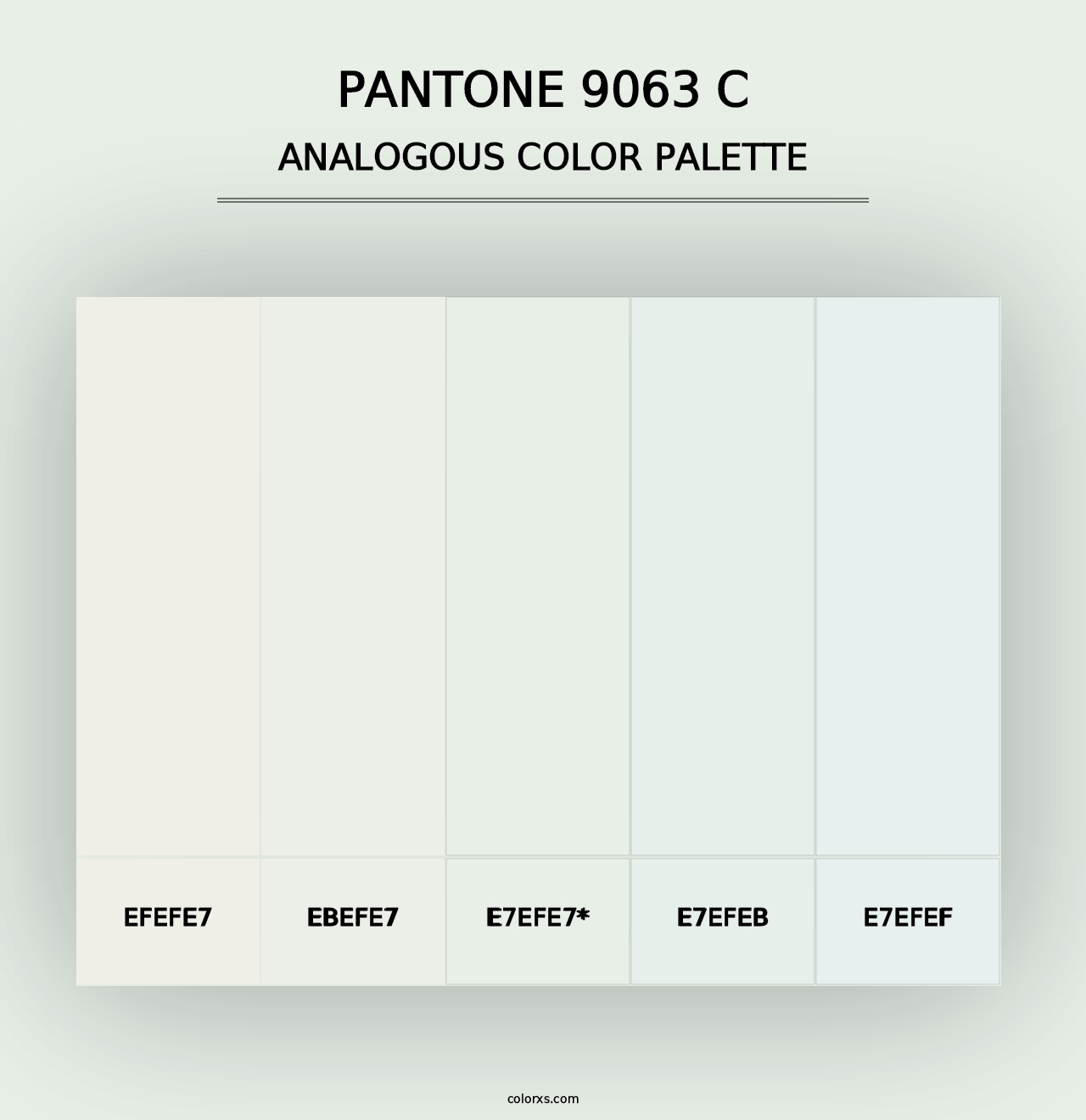 PANTONE 9063 C - Analogous Color Palette