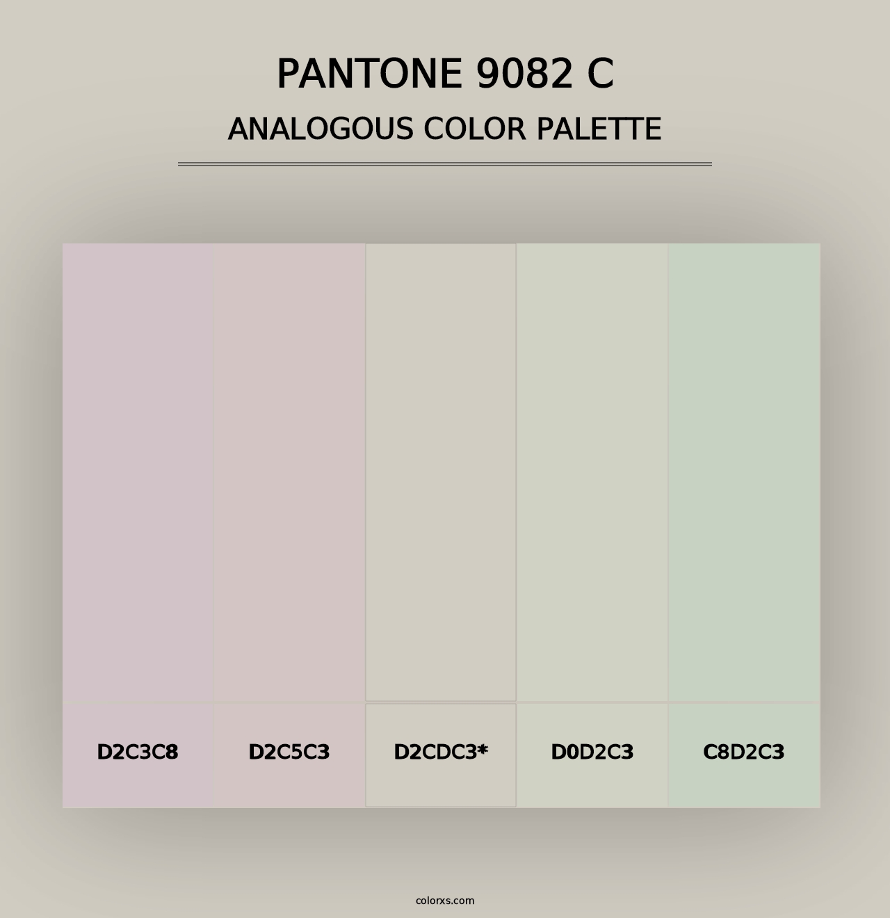 PANTONE 9082 C - Analogous Color Palette