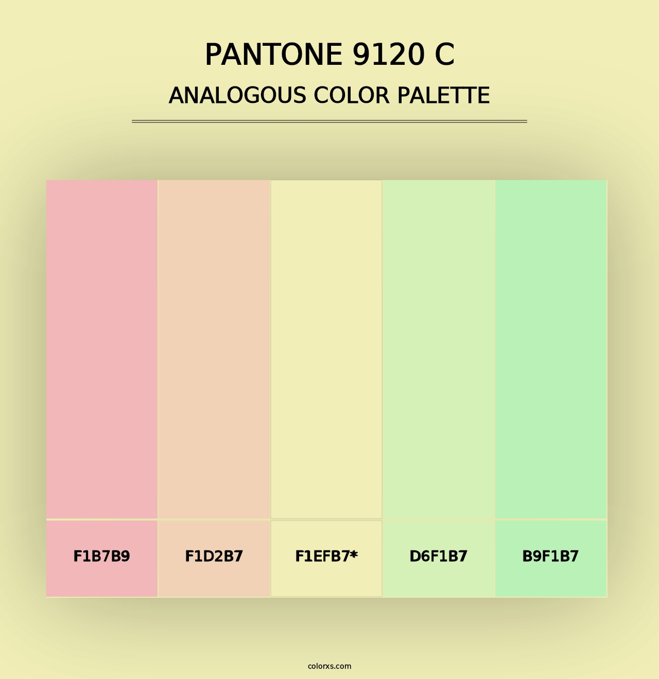 PANTONE 9120 C - Analogous Color Palette