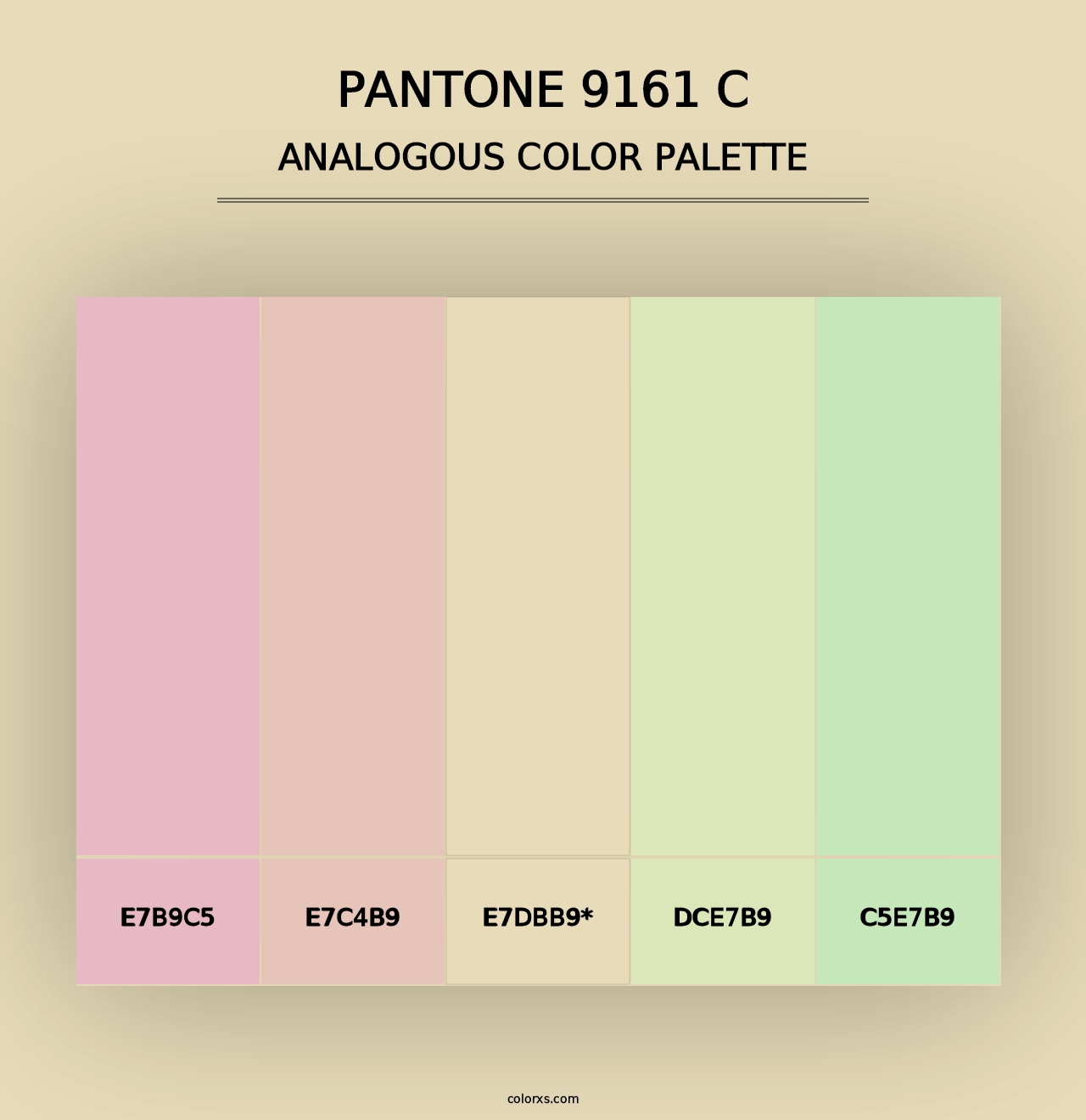 PANTONE 9161 C - Analogous Color Palette