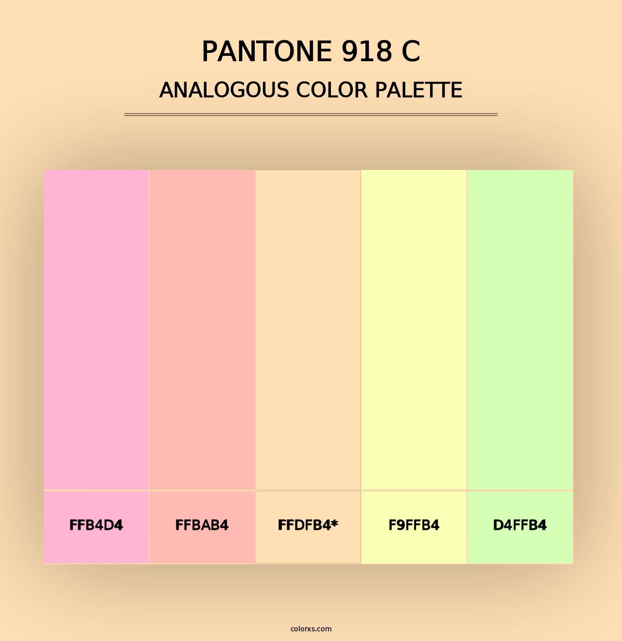 PANTONE 918 C - Analogous Color Palette