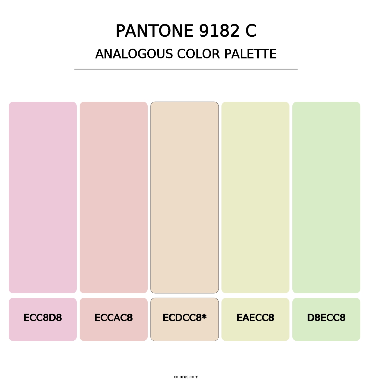PANTONE 9182 C - Analogous Color Palette