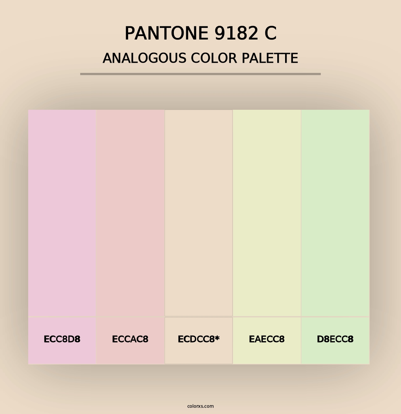 PANTONE 9182 C - Analogous Color Palette