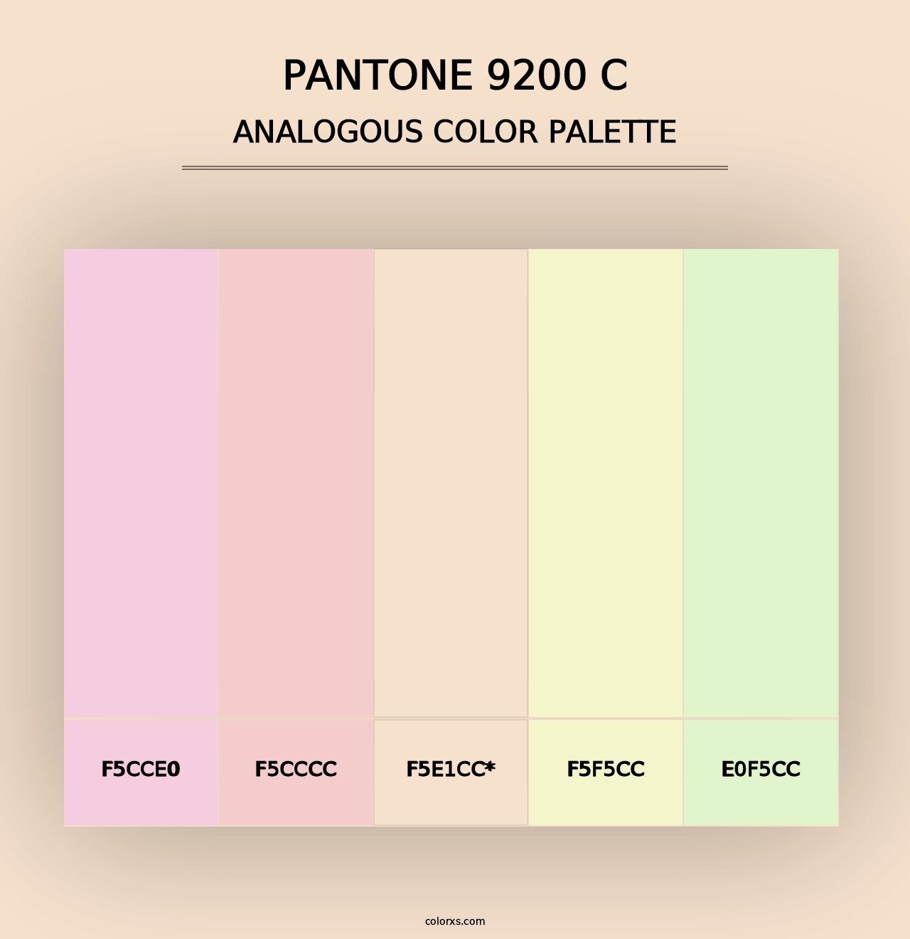 PANTONE 9200 C - Analogous Color Palette