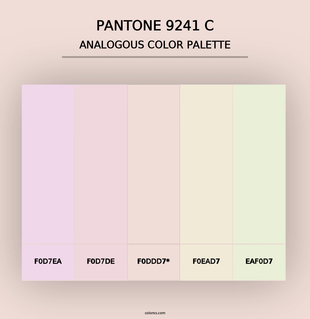 PANTONE 9241 C - Analogous Color Palette