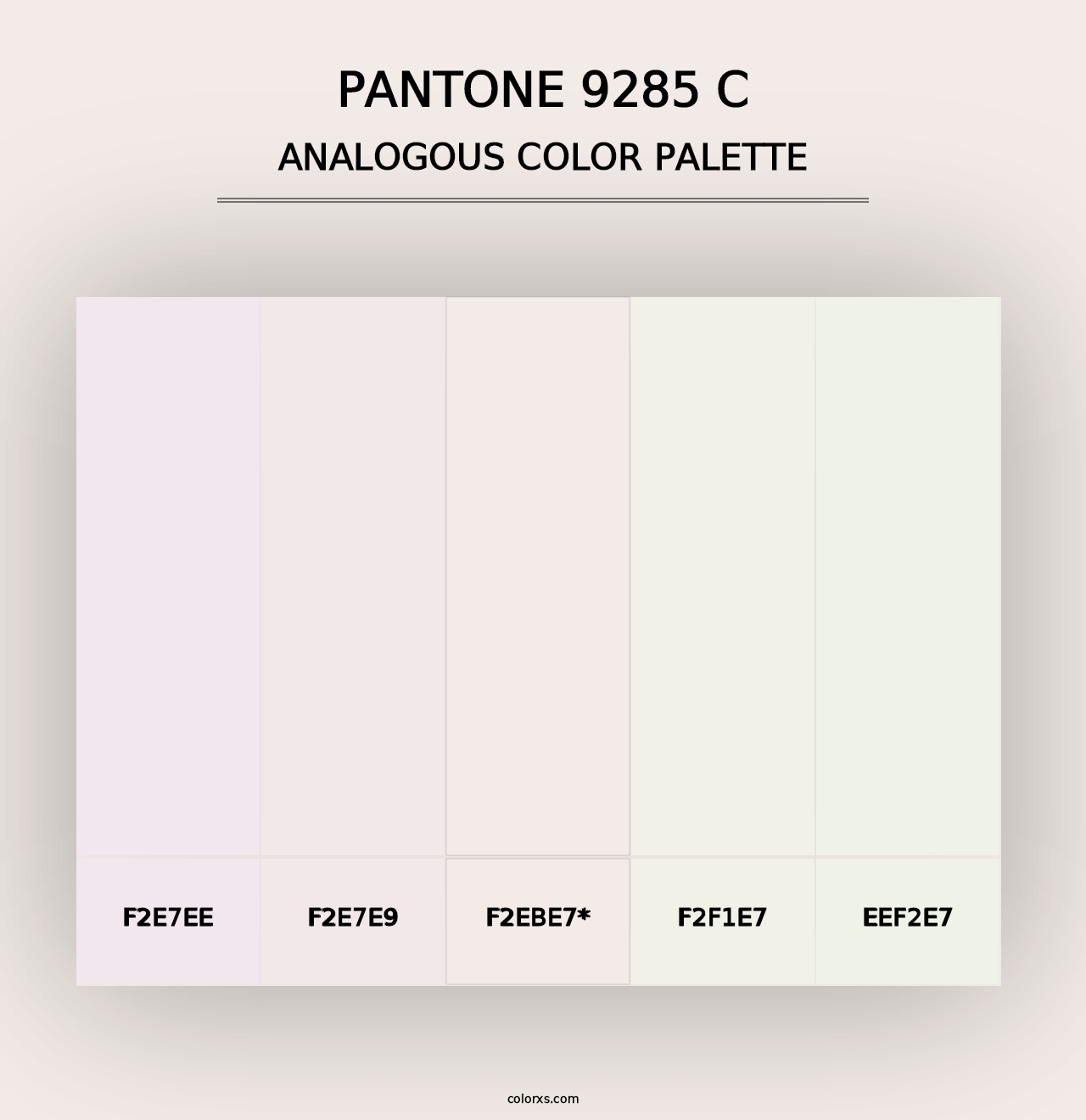 PANTONE 9285 C - Analogous Color Palette