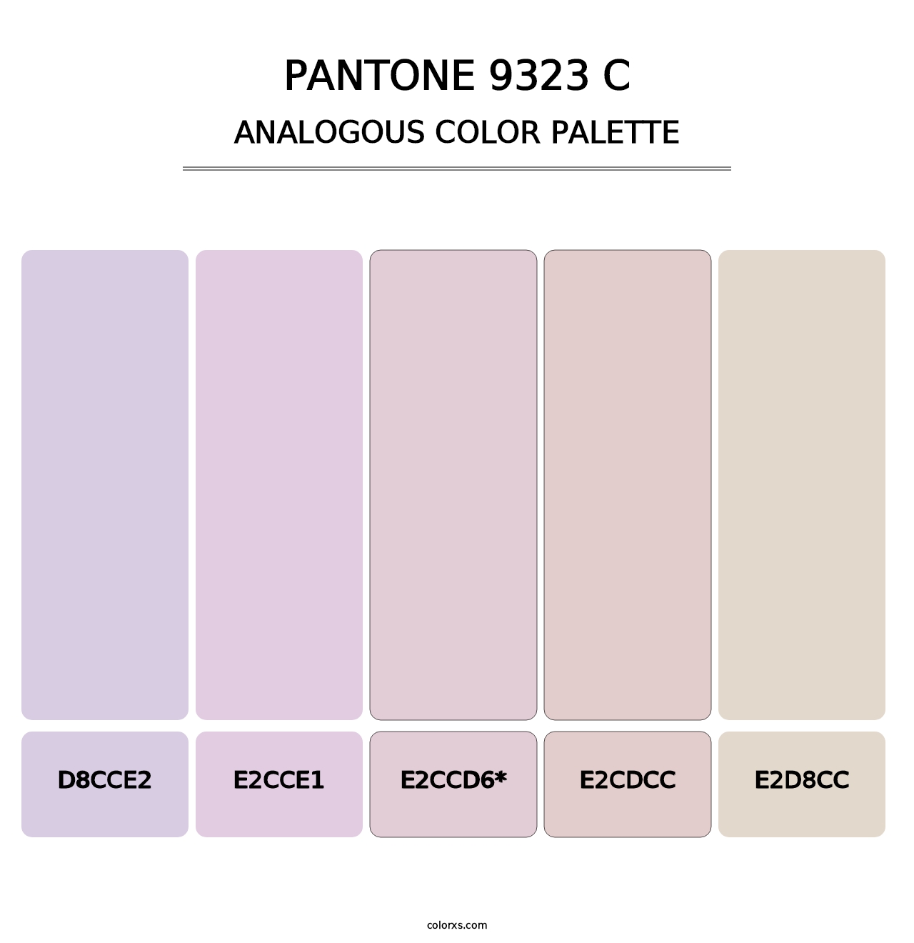 PANTONE 9323 C - Analogous Color Palette