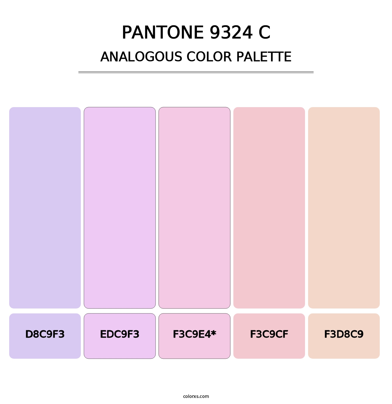 PANTONE 9324 C - Analogous Color Palette