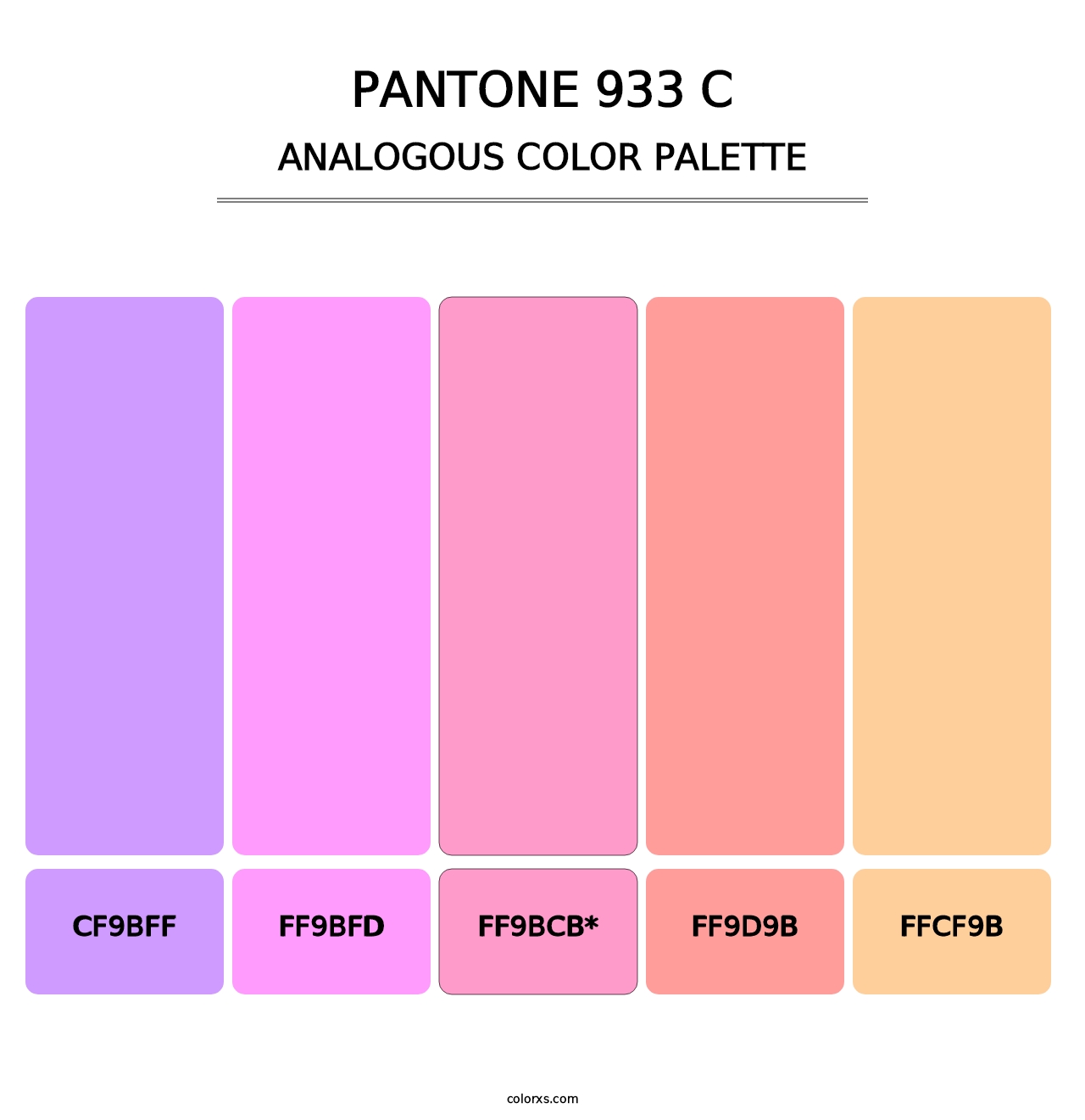 PANTONE 933 C - Analogous Color Palette