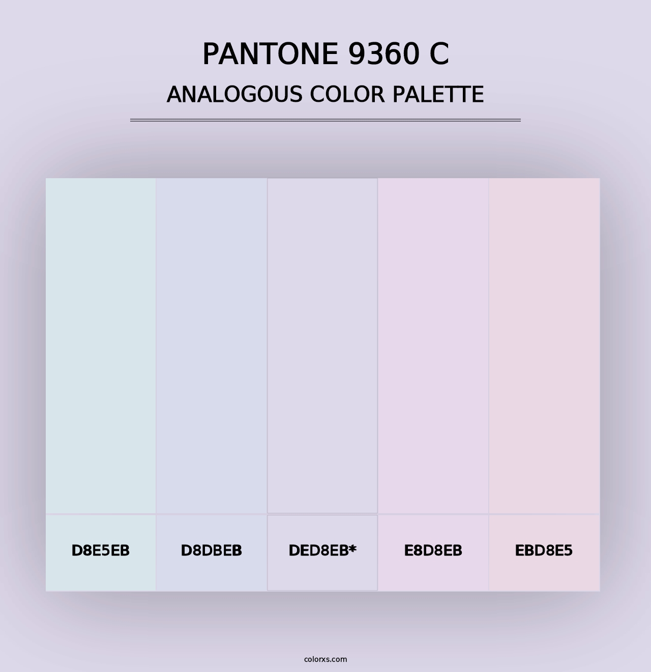 PANTONE 9360 C - Analogous Color Palette