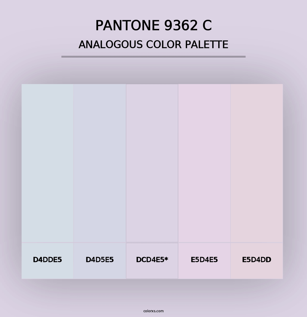 PANTONE 9362 C - Analogous Color Palette