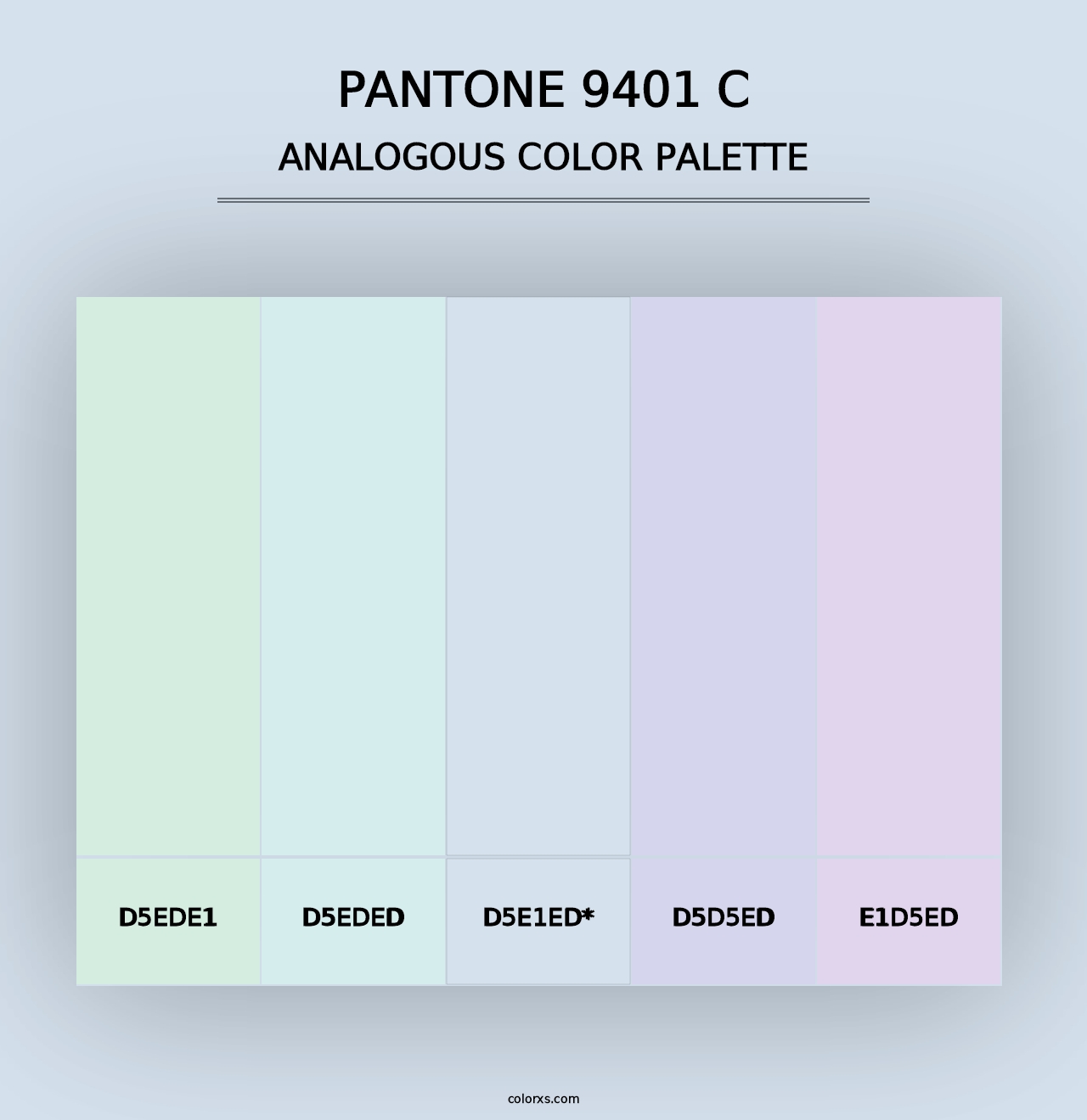 PANTONE 9401 C - Analogous Color Palette