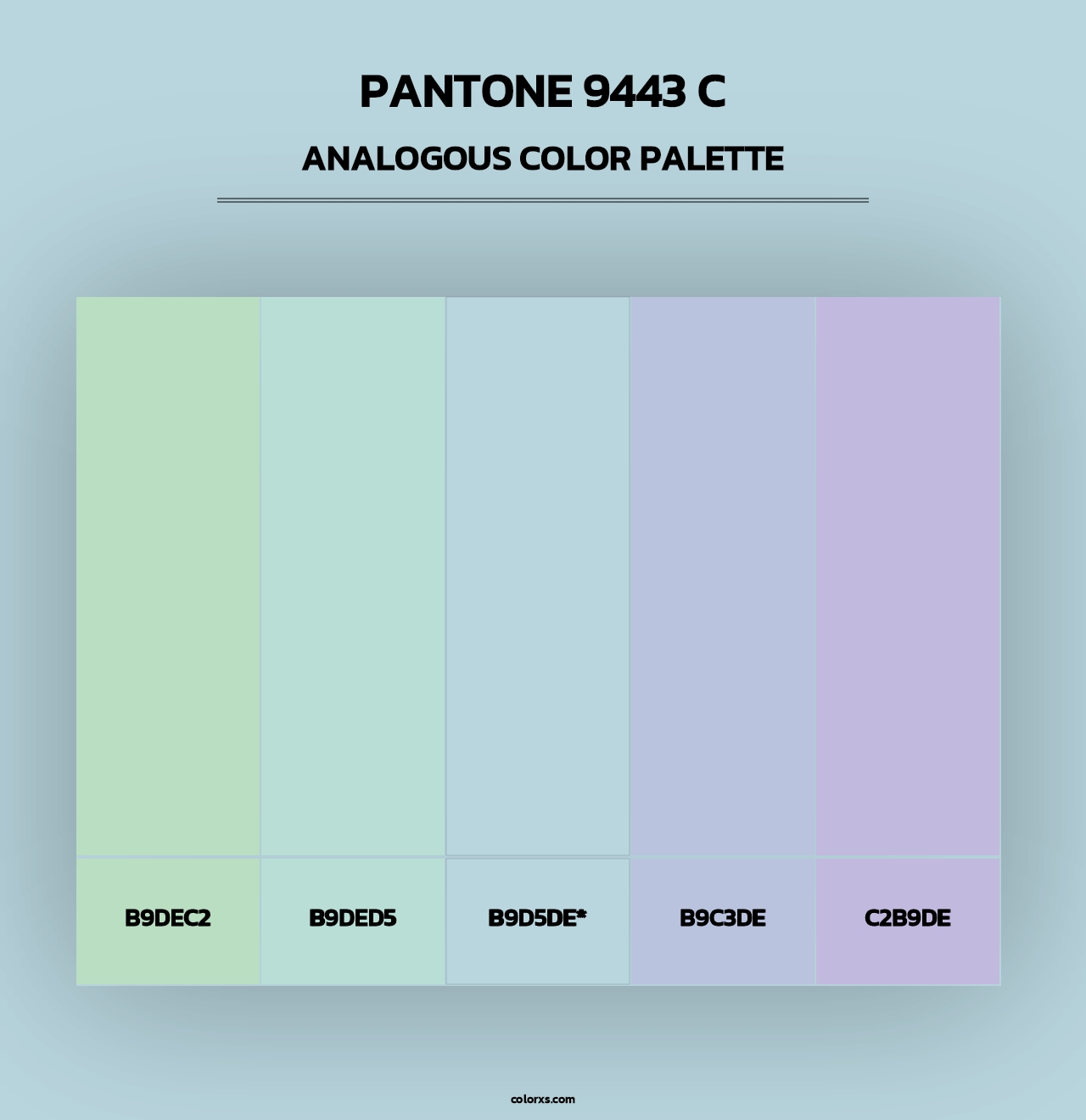 PANTONE 9443 C - Analogous Color Palette