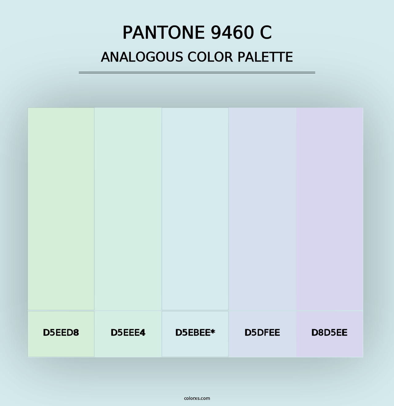 PANTONE 9460 C - Analogous Color Palette