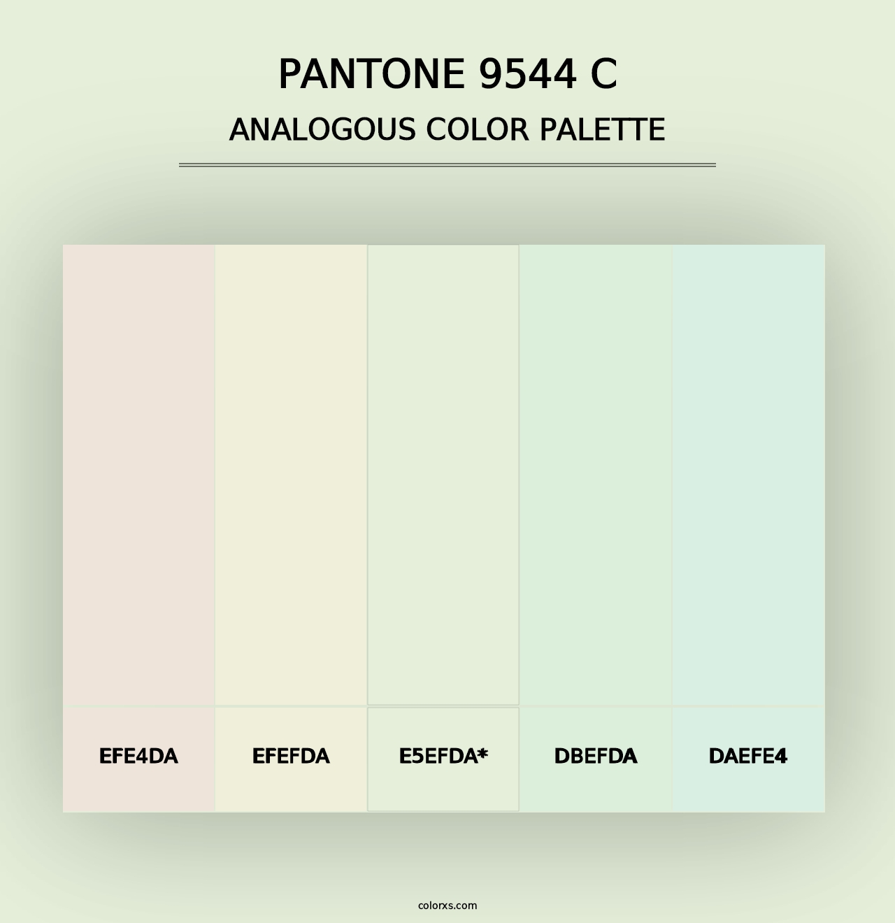 PANTONE 9544 C - Analogous Color Palette